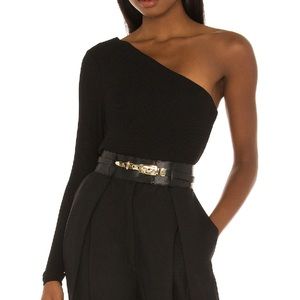 Superdown One Shoulder Crop Top